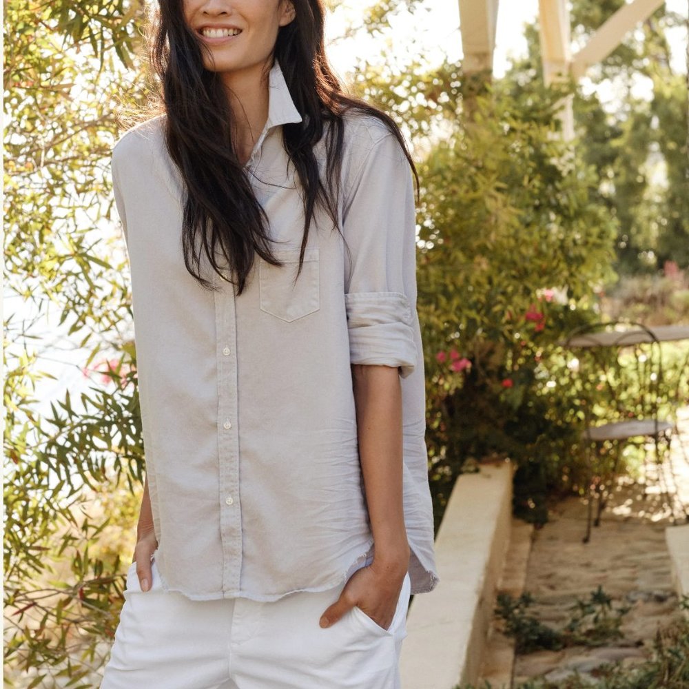 Frank & Eileen Eileen Button-Up Shirt Famous Denim Size: L Gray